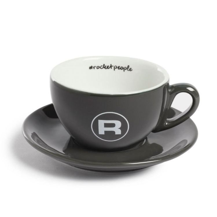 Rocket Espresso - &quot;Cappuccino&quot; Cup and Saucer, Grey
