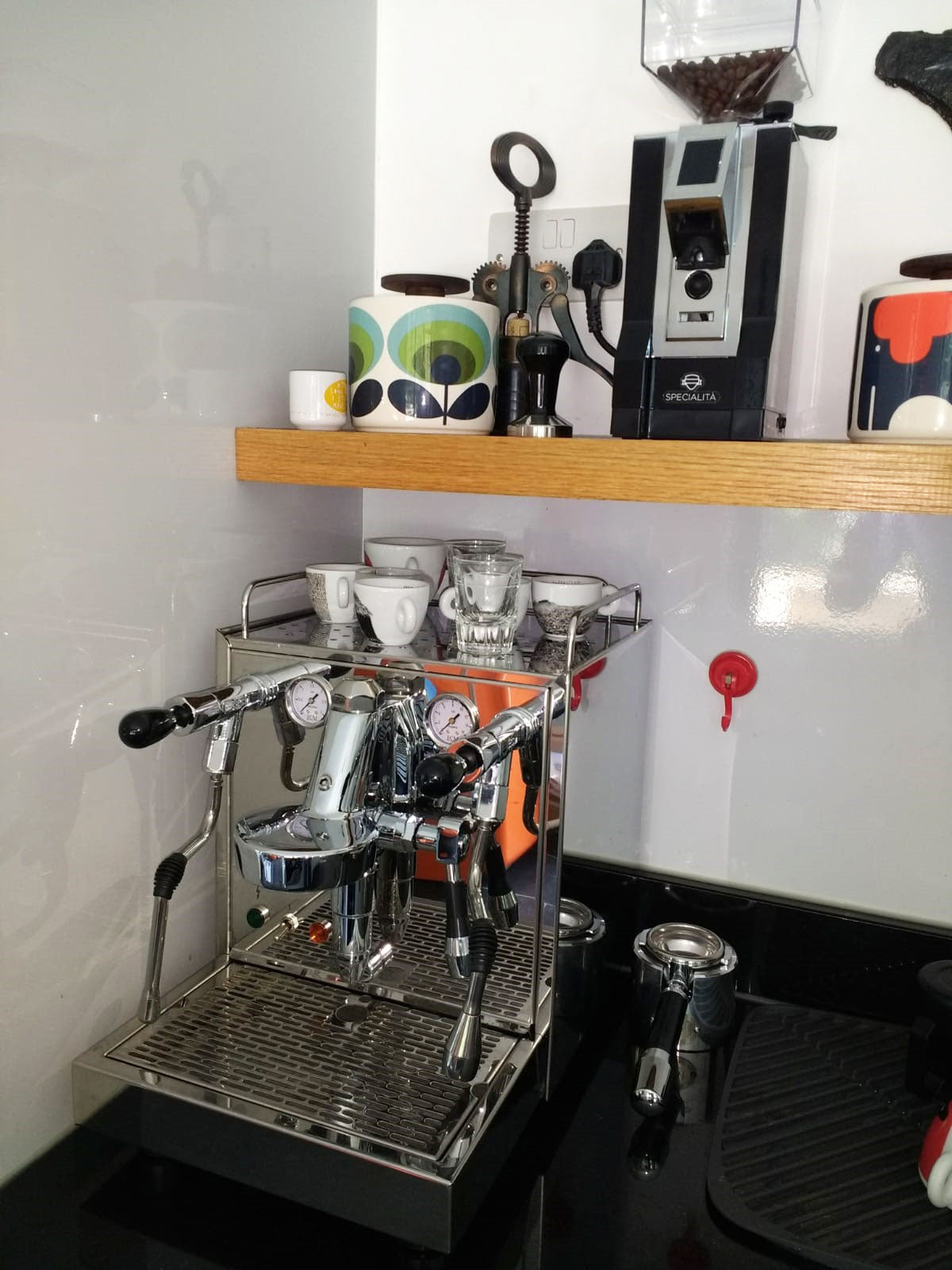 ECM Mechanika Profi Coffee Machine and Eureka Mignon