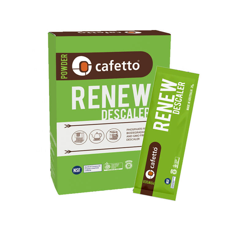 Cafetto Renew Descaling Powder 4 x 25g Sachet Pack