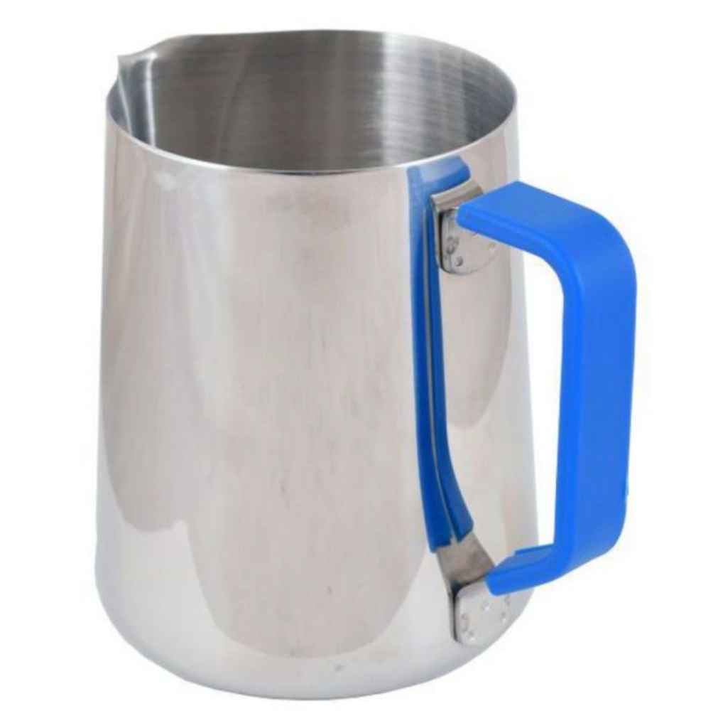 Blue Handle Silicone Sleeve for Milk Pitcher Jug