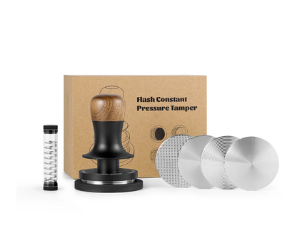 MHW-3BOMBER 58 mm Coffee Tamper, Constant Pressure Espresso Tamper, Built-in 3 Spring-Loaded 15/30 lbs 58.35 Tamper with Sound Feedback for Home Barista, Espresso Accessories, Black, Model: T6172T MHW-3BOMBER 58 mm Coffee Tamper, Constant Pressure Espresso Tamper, Built-in 3 Spring-Loaded 15/30 lbs 58.35 Tamper with Sound Feedback for Home Barista, Espresso Accessories, Black, Model: T6172T