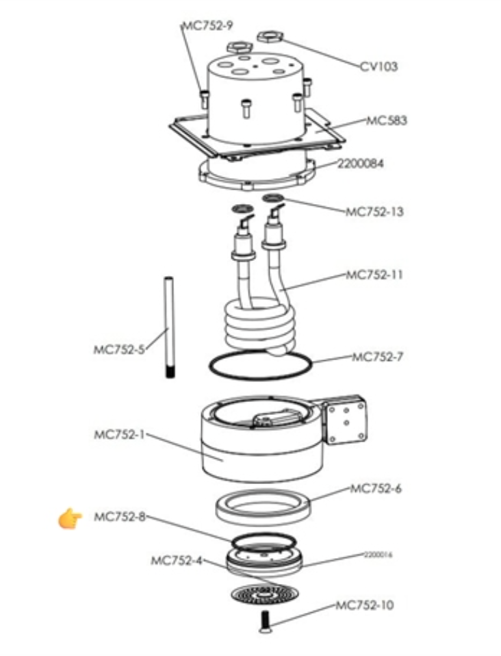 Lelit MC752/8 Silicone O-Ring