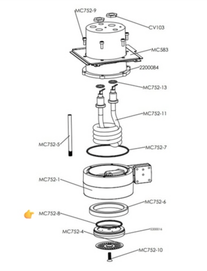 Lelit MC752/8 Silicone O-Ring