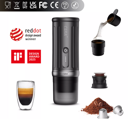 PCM03S+ Smart Portable Espresso Maker by Cera