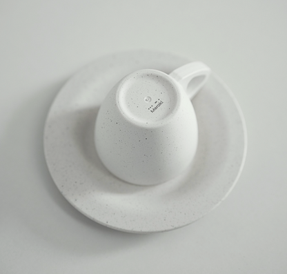 Meraki Espresso Cup and Saucer made from recycled coffee grounds