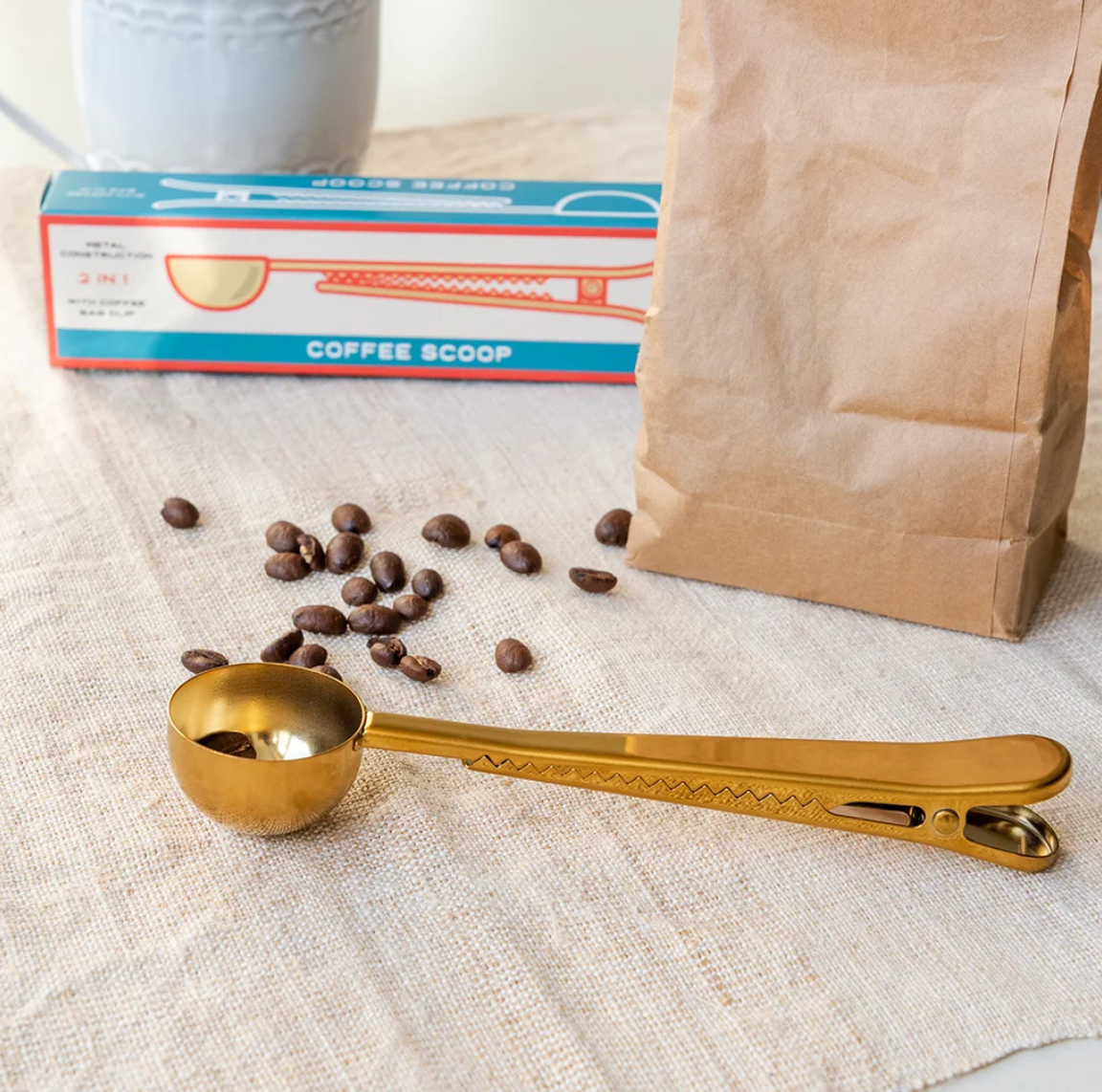 Coffee Spoon and Clip in One