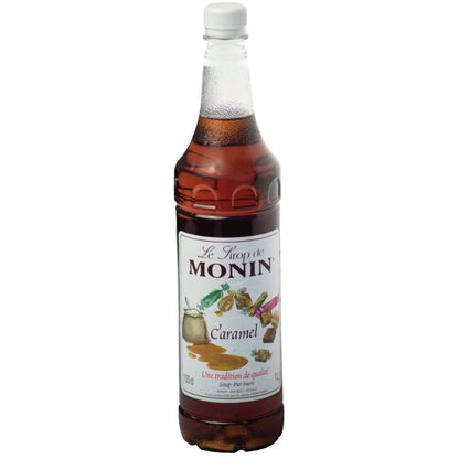 Monin Caramel Syrup 1ltr - Plastic bottle
