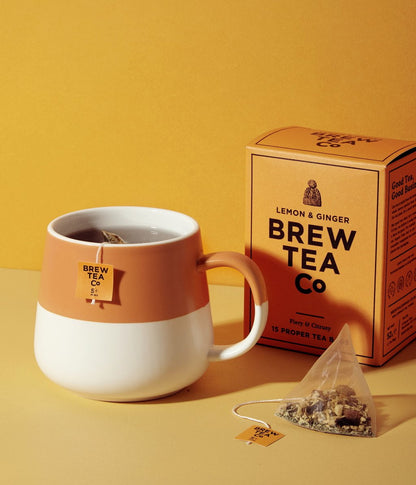 Brew Tea Co - Lemon &amp; Ginger, 100 Tea Bags