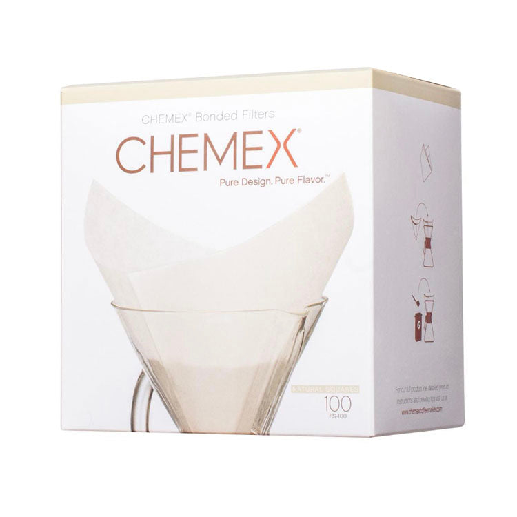 Chemex Square Paperfilters 6-8-10 cup x 100