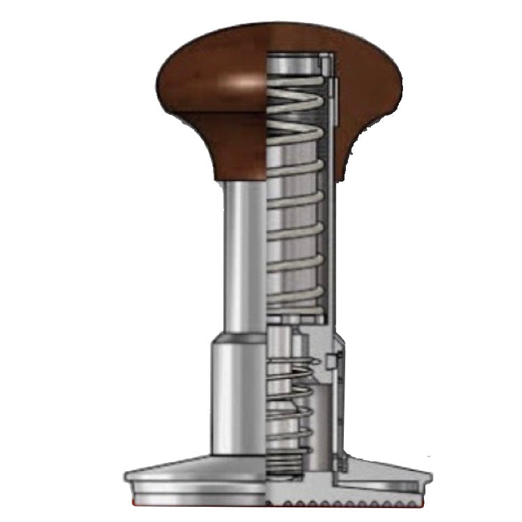 The Force Tamper Jelly Black Aluminium flat base