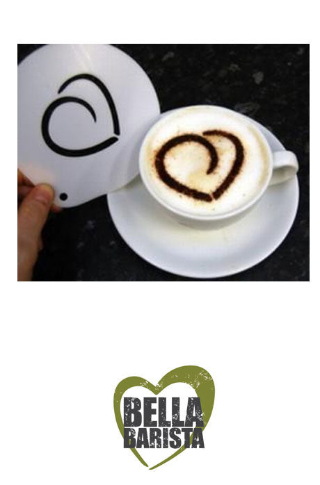 Heart Coffee Stencil