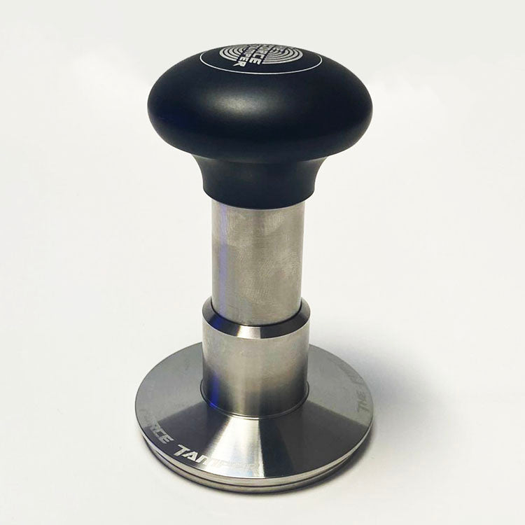 The Force Tamper Jelly Black Aluminium flat base Bella Barista