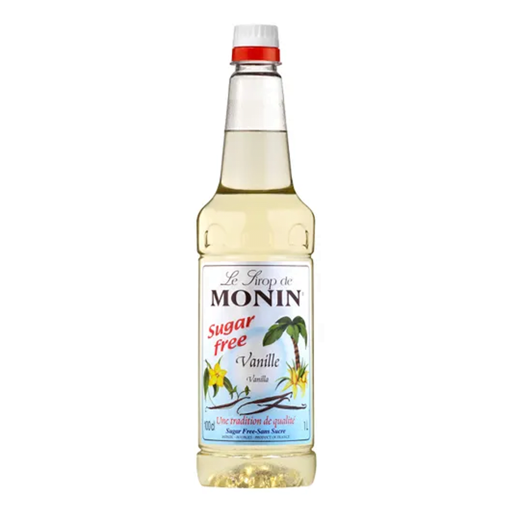 Monin Syrup Sugar Free Vanilla 1L - Plastic bottle