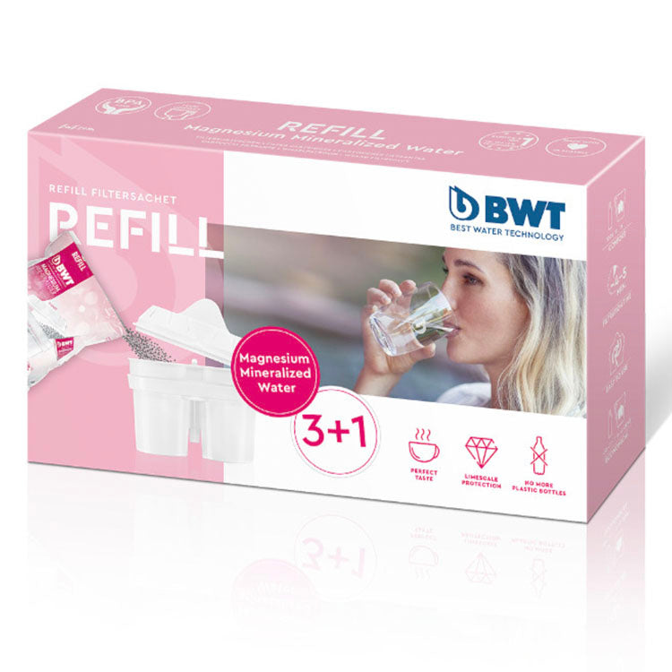 BWT Water Reusable Water Filter Cartridge & 3X Refills
